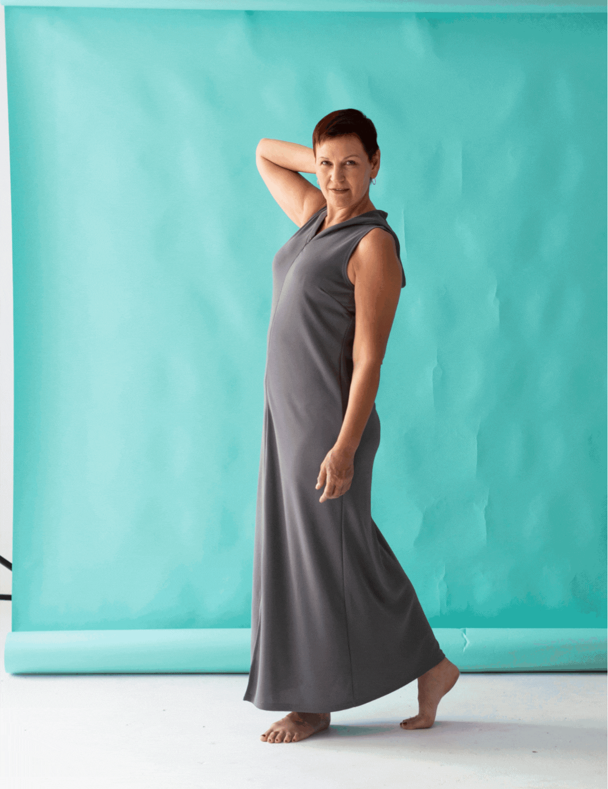 image with custom background replacement featuring lifestyle and branded backdrop options