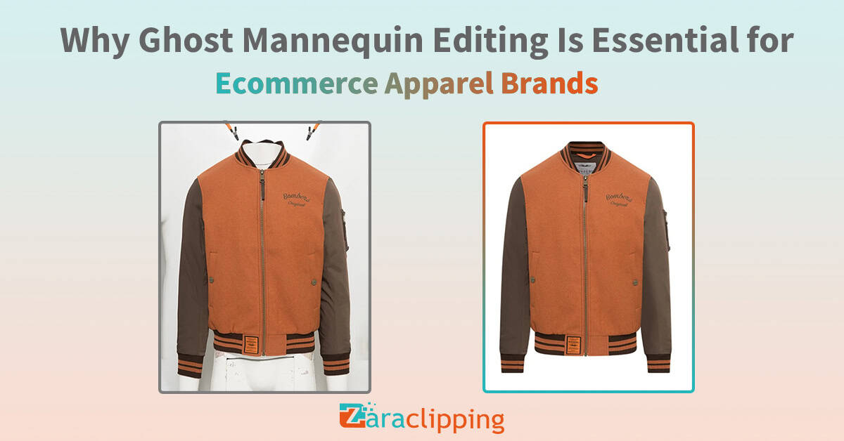 Ghost mannequin editing for ecommerce apparel brands showing 3D hollow effect clothing images in 2026